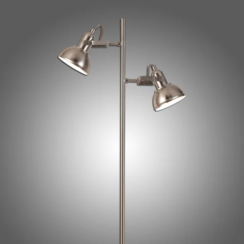 LÂMPADA DE PISO DECORATIVO 2 LUZES DE NÍQUEL MURRAY