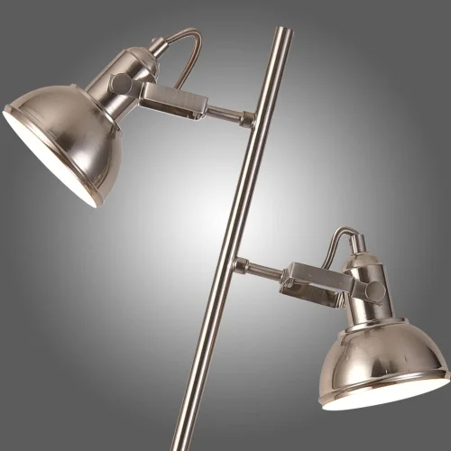 LÂMPADA DE PISO DECORATIVO 2 LUZES DE NÍQUEL MURRAY