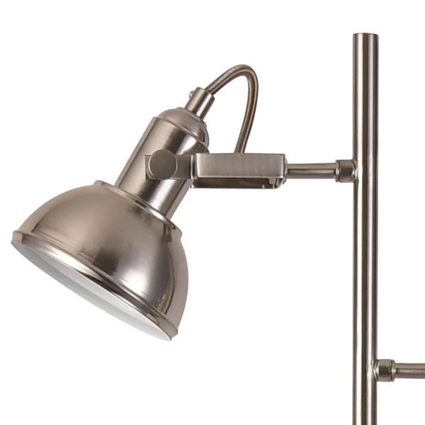 LÂMPADA DE PISO DECORATIVO 2 LUZES DE NÍQUEL MURRAY