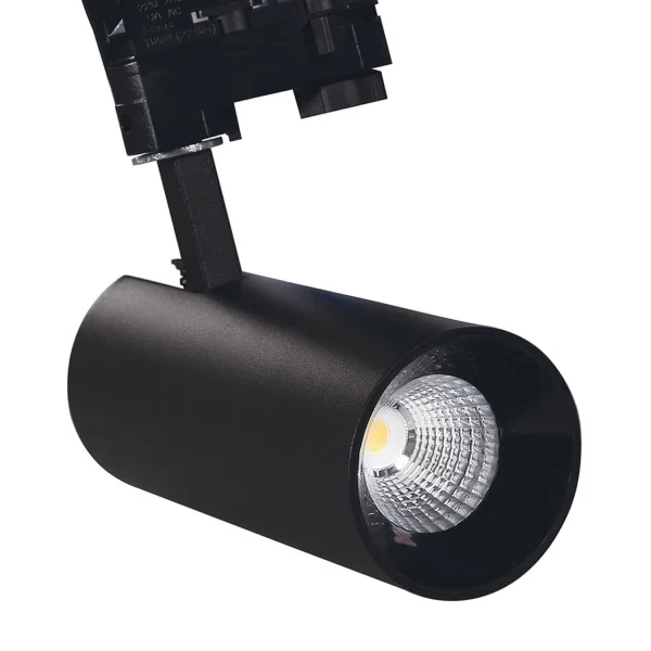 TRÊS FASES HOLOFOTE FERROVIÁRIO LED COB 20W 4000K PRETO