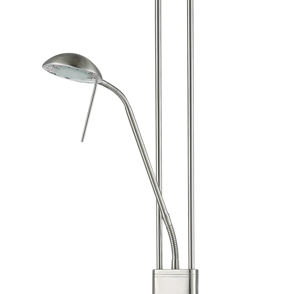 CANDEEIRO DE PÉ LED AYMERICK 19W+5W 3000K USB NÍQUEL CANDEEIRO DE PÉ LED AYMERICK 19W+5W 3000K USB NÍQUEL