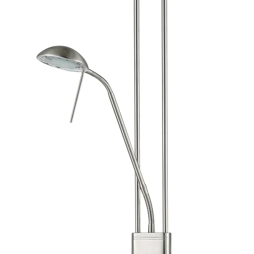 CANDEEIRO DE PÉ LED AYMERICK 19W+5W 3000K USB NÍQUEL CANDEEIRO DE PÉ LED AYMERICK 19W+5W 3000K USB NÍQUEL