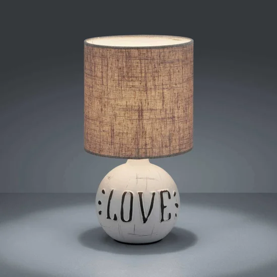 LUZ DE MESA SHEPARD AMOR CERÂMICA 2