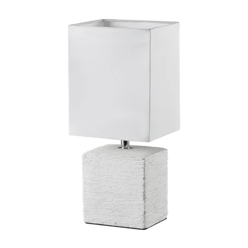 HOWARD LÂMPADA DE MESA ENVELHECIDA CERÂMICA BRANCA