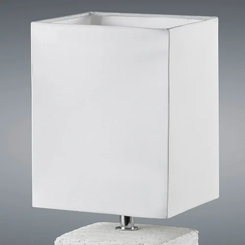 HOWARD LÂMPADA DE MESA ENVELHECIDA CERÂMICA BRANCA