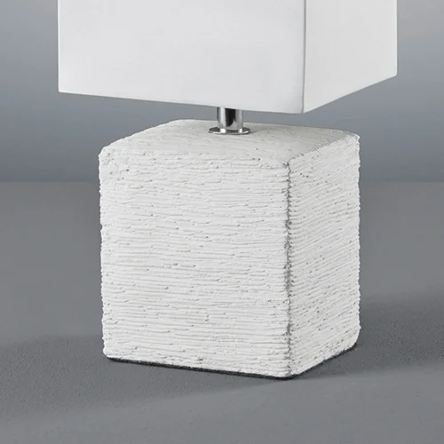 HOWARD LÂMPADA DE MESA ENVELHECIDA CERÂMICA BRANCA