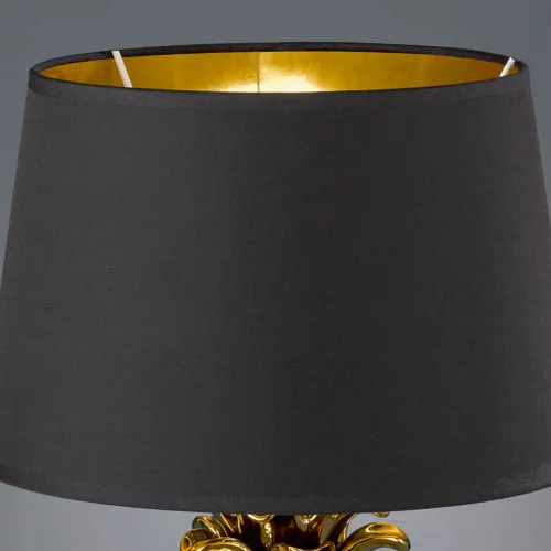 LÂMPADA DE MESA ANANAS OURO CERÂMICO 43CM