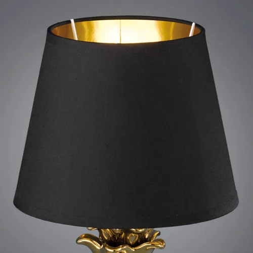 LÂMPADA DE MESA ANANAS OURO CERÂMICO 35CM