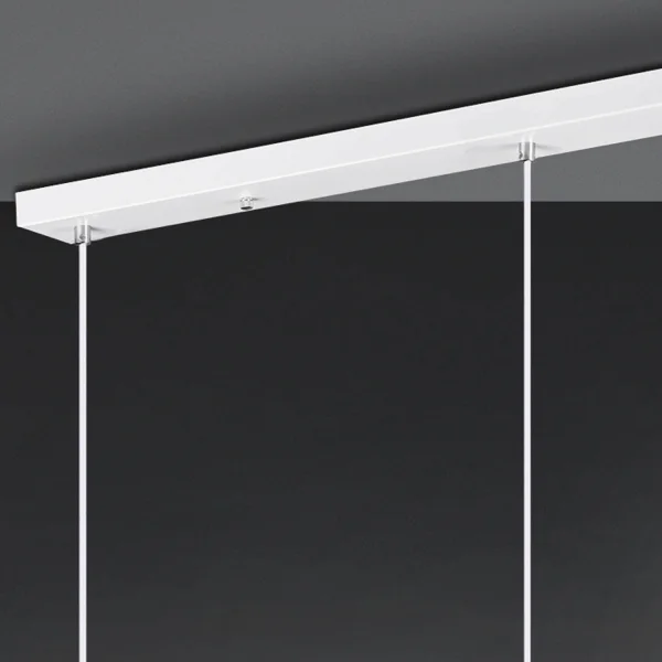 LÂMPADA DE TETO DUQUESA 3 LUZES METÁLICAS BRANCAS