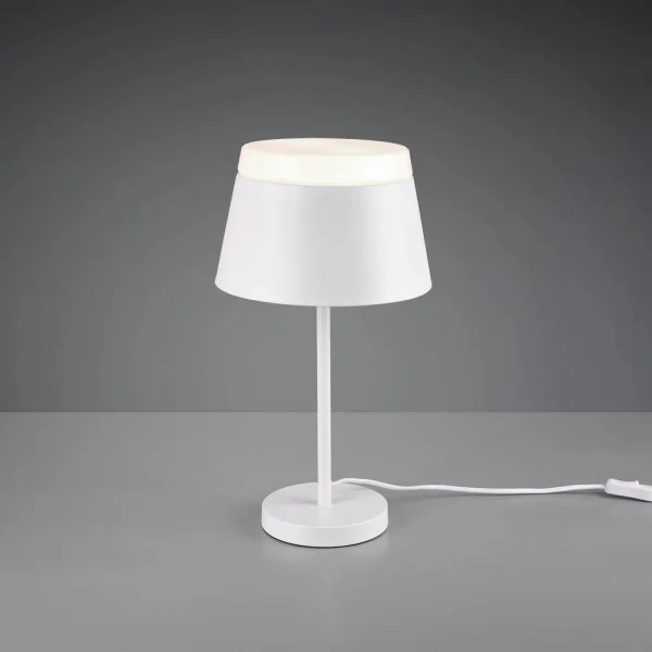 DUQUESA LÂMPADA DE MESA DE METAL BRANCO