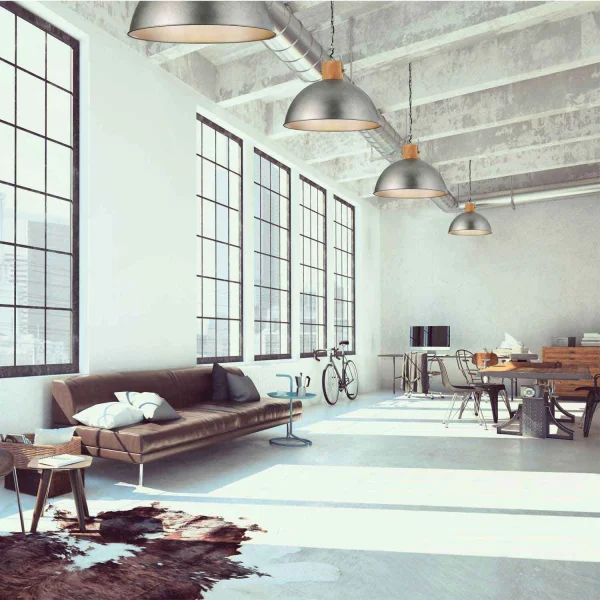 LÂMPADA DE TETO JANO METAL NÍQUEL ANTIGO