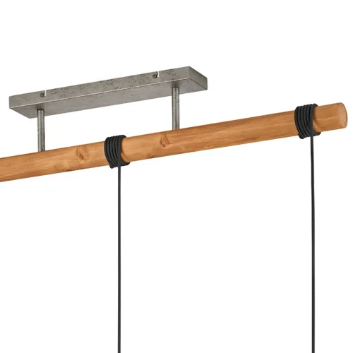 LÂMPADA DE TETO 3 LUZES JANO METAL ANTIGO NÍQUEL