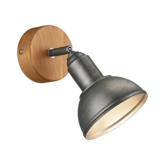 LÂMPADA DE PAREDE JANO METAL DE NÍQUEL ANTIGO