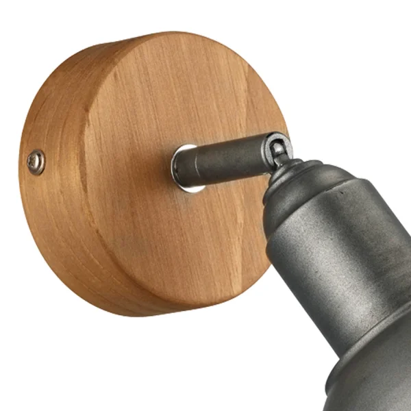 LÂMPADA DE PAREDE JANO METAL DE NÍQUEL ANTIGO