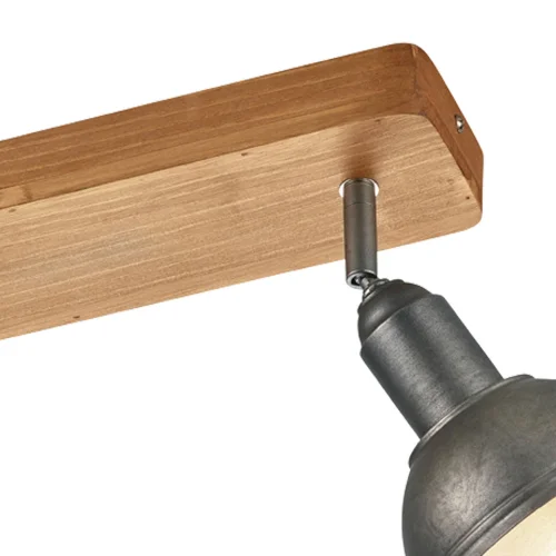 HOLOFOTES 2 LUZES JANO METAL NÍQUEL ANTIGO