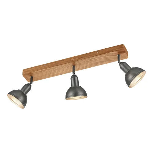 HOLOFOTES 3 LUZES JANO METAL NÍQUEL ANTIGO