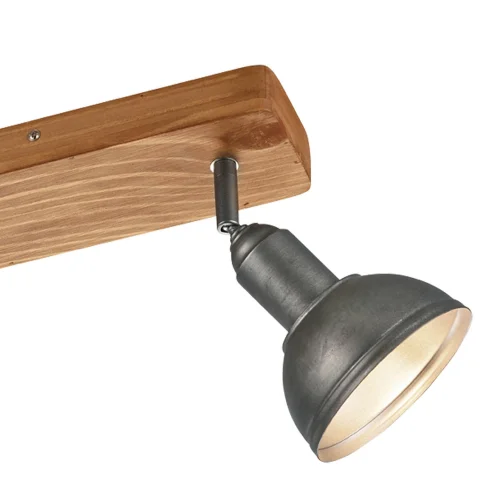 HOLOFOTES 3 LUZES JANO METAL NÍQUEL ANTIGO