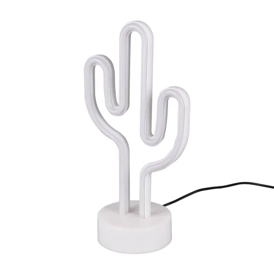 LÂMPADA DE MESA DECORATIVA CACTUS SMD LED 1W 2