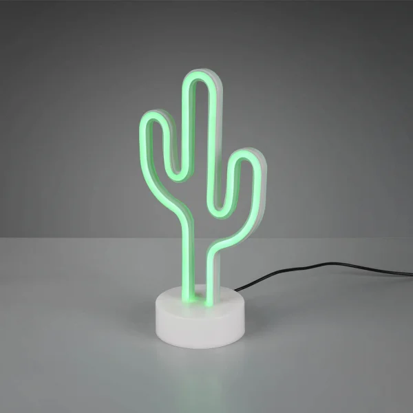 LÂMPADA DE MESA DECORATIVA CACTUS SMD LED 1W