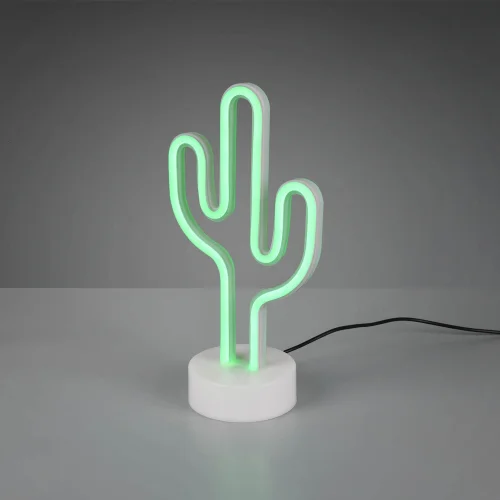 LÂMPADA DE MESA DECORATIVA CACTUS SMD LED 1W