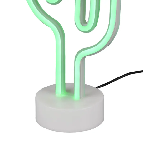 LÂMPADA DE MESA DECORATIVA CACTUS SMD LED 1W