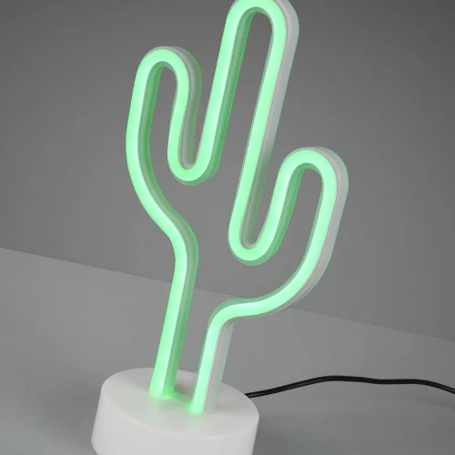 LÂMPADA DE MESA DECORATIVA CACTUS SMD LED 1W