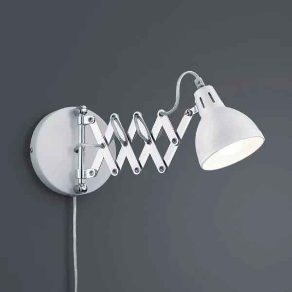 LÂMPADA DE PAREDE EDWARD METAL BRANCO