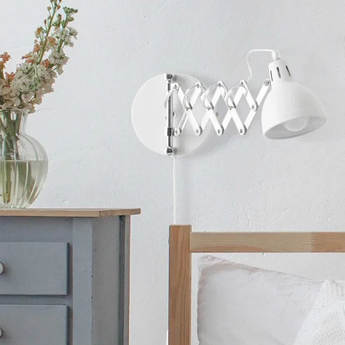 LÂMPADA DE PAREDE EDWARD METAL BRANCO