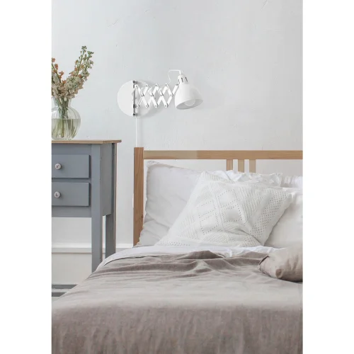 LÂMPADA DE PAREDE EDWARD METAL BRANCO