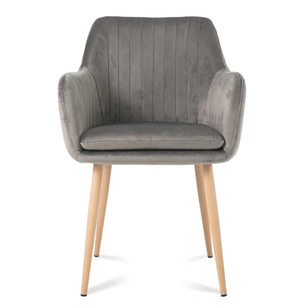 POLTRONA BORIS PERNAS CINZA SER