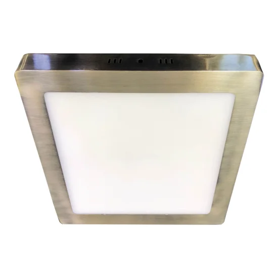 SUPERFÍCIE QUADRADA DE LUZ BAIXA LED 18W 4000K COURO