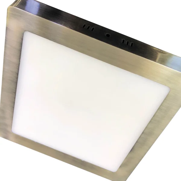 SUPERFÍCIE QUADRADA DE LUZ BAIXA LED 18W 4000K COURO