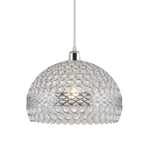 PINGENTE 1 TUDOR LEVE CROMO E VIDRO