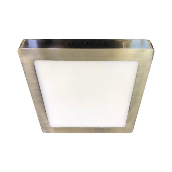 SUPERFÍCIE QUADRADA DE LUZ BAIXA LED 12W 4000K COURO