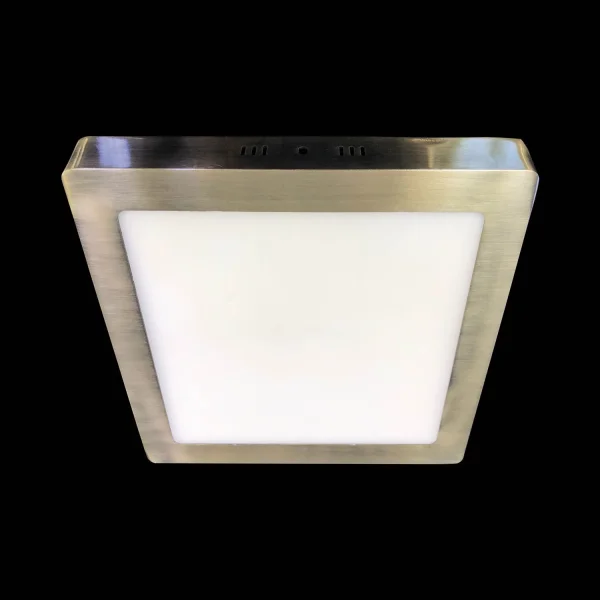 SUPERFÍCIE QUADRADA DE LUZ BAIXA LED 12W 4000K COURO
