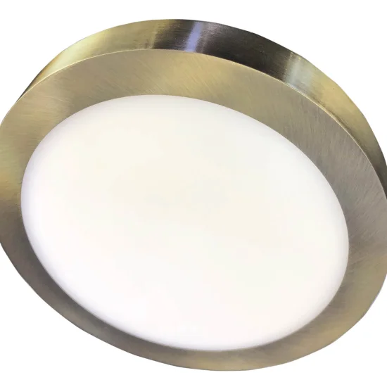 SUPERFÍCIE CIRCULAR DE LUZ BAIXA LED 6W 4000K COURO 2