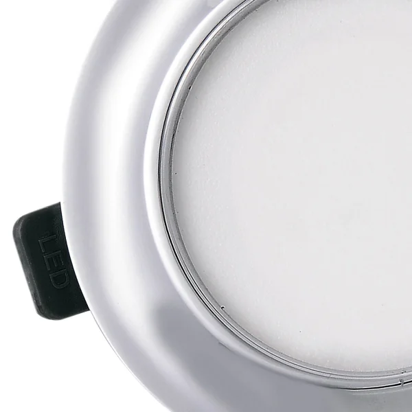 LED CIRCULAR LUZ DE BAIXA 9W CROMO