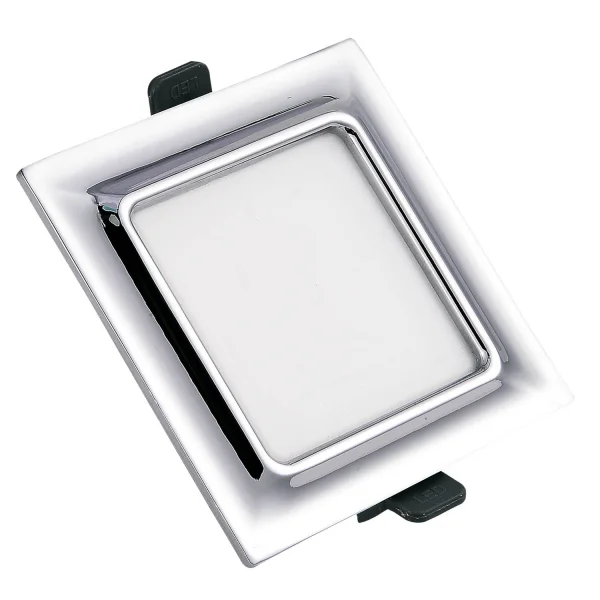DOWNLIGHT LED QUADRADO 9W CROMO