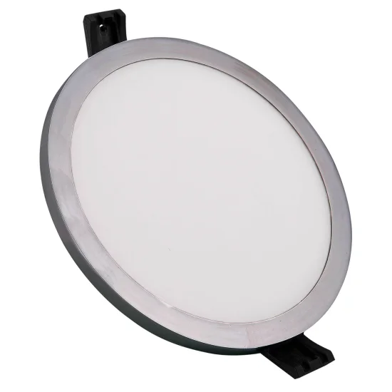 LED CIRCULAR LUZ DE BAIXA 9W CROMO 2