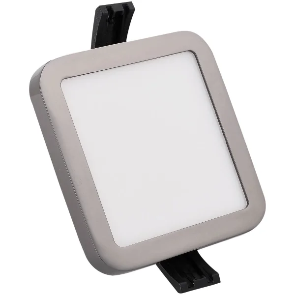 MINIDOWNLIGHT LED QUADRADO 6W CROMO