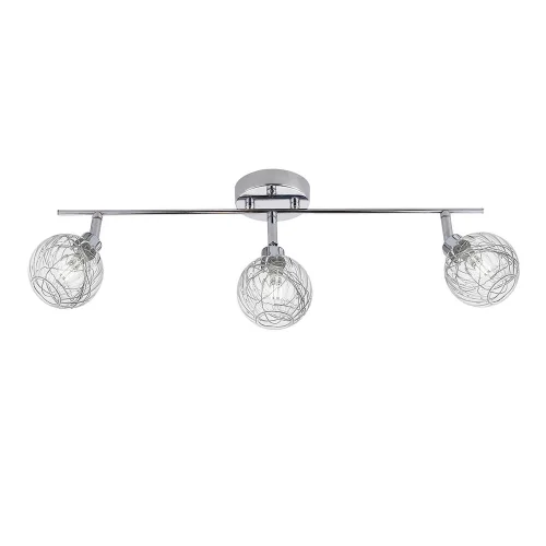 TIRA DE QUINN CROMADA DE 3 LUZ