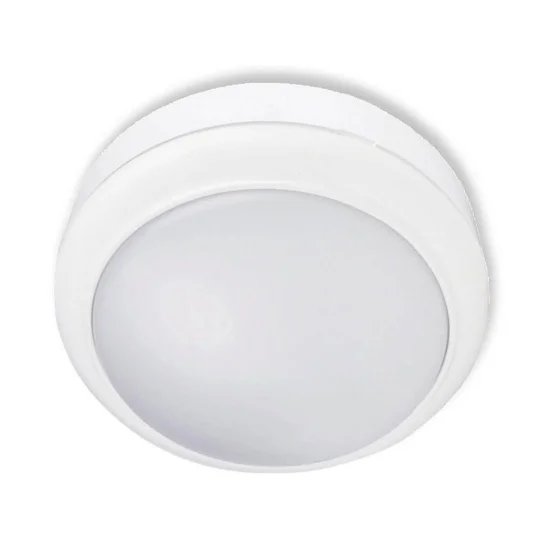 TETO/LÂMPADA DE PAREDE EXTERNA LED 15W 4000K IP65 BRANCO CIRCULAR
