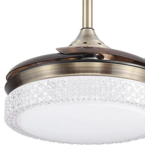 VENTILADOR DE TETO DE LED KINGSTON 4P COURO DOBRÁVEL AJUSTÁVEL