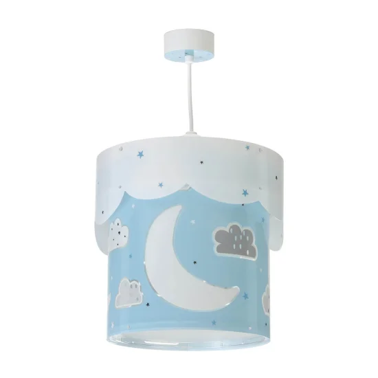 LUA AZUL E27 LÂMPADA PENDENTE INFANTIL 2