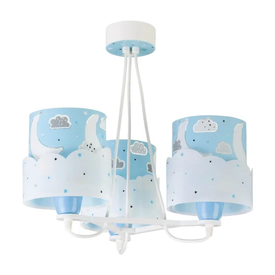LÂMPADA INFANTIL 3 LUZES LUNARES E27 AZUL 2