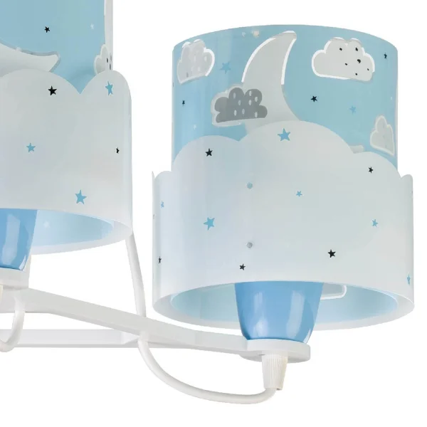 LÂMPADA INFANTIL 3 LUZES LUNARES E27 AZUL LÂMPADA INFANTIL 3 LUZES LUNARES E27 AZUL