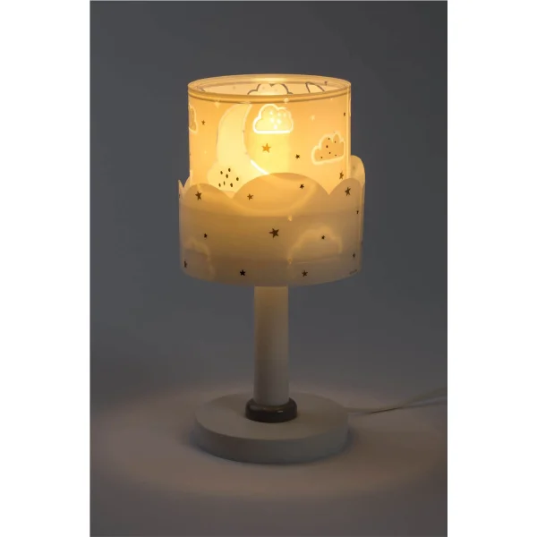 LUA E14 LÂMPADA DE MESA CINZA CRIANÇAS