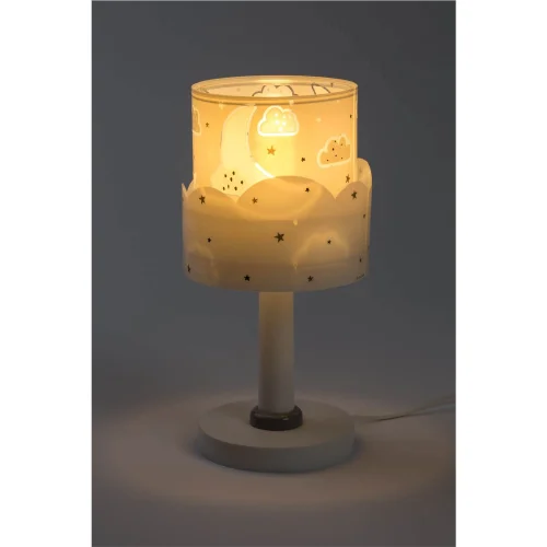 LUA E14 LÂMPADA DE MESA CINZA CRIANÇAS