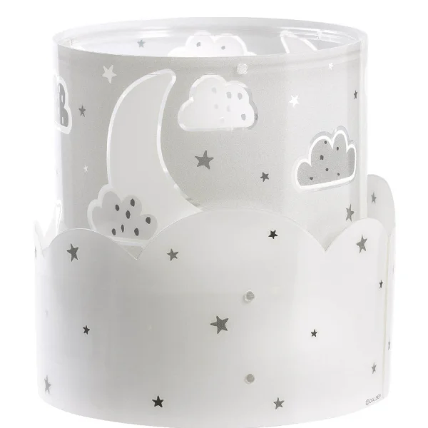 LUA E14 LÂMPADA DE MESA CINZA CRIANÇAS LUA E14 LÂMPADA DE MESA CINZA CRIANÇAS