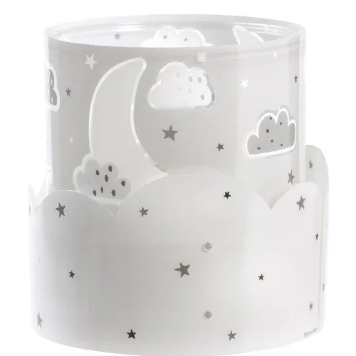 LUA E14 LÂMPADA DE MESA CINZA CRIANÇAS LUA E14 LÂMPADA DE MESA CINZA CRIANÇAS
